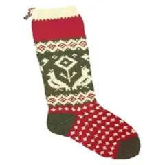 Candide Wool Yarn Christmas Stocking Knitting Kit (106 - Partridge and Pear Tree) Multicolor