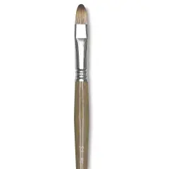 Escoda Tadami Synthetic Mongoose Brush - Bright, Short Handle, Size 12