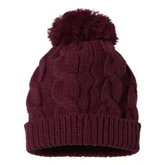 Richardson&reg; Chunk Twist Cuffed Beanie Burgundy