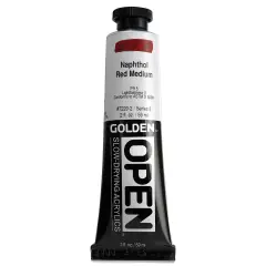 Golden Open Acrylics - Naphthol Red Medium, 2 oz Tube