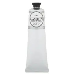 Gamblin Artist's Oil Color - Silver, 150 ml tube