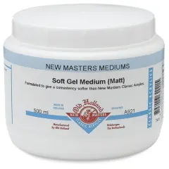 Old Holland New Masters Soft Gel Medium - Matte, 500 ml jar