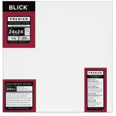 Blick Premier Heavyweight Stretched Cotton Canvas - 24" x 24", 1-3/8" Profile