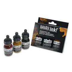 Liquitex Professional Acrylic Ink Set - Transparent Colors, Set of 3, 30 ml