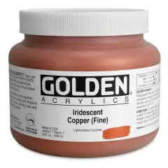 Golden Heavy Body Artist Acrylics - Iridescent Copper (Fine), 32 oz Jar