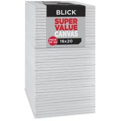 Blick Super Value Canvas Bulk Pack - 16" x 20", Pkg of 40