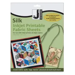 Jacquard Inkjet Fabric - 8-1/2" x 11", Silk, Pkg of 5