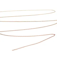 Dainty Gold Plated Faceted Cable Chain (C931) (6')