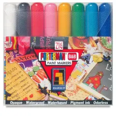 Zig Posterman Paint Marker Set - Assorted, Big and Broad, Set of 8