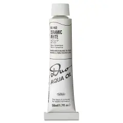 Holbein Duo Aqua Water Soluble Oils - Ceramic White, 50 ml tube