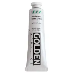 Golden Heavy Body Artist Acrylics - Interference Green (Fine), 2 oz Tube