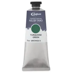 Cranfield Traditional Relief Ink - Turquoise Green, 75 ml