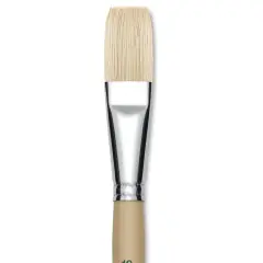 Robert Simmons Signet Brush - Flat, Long Handle, Size 12