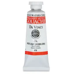 Da Vinci Professional Gouache - Red Light (Vermilion), 37 ml tube