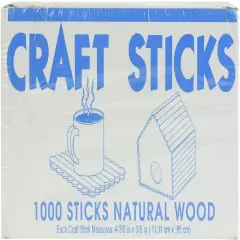 Pepperell Craft Sticks 1000/Pkg-Natural