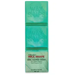Enkaustikos Wax Snaps Encaustic Paints - Opal Calypso Green, 40 ml cake