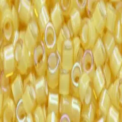Toho Aiko Cylinder Seed Bead - TB-0948 - IC Amber/Cream Lined, 5 grams