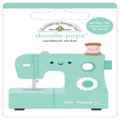 Doodlebug Doodle-Pops 3D Stickers-Sew Happy