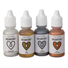 ArtResin ResinTint - Metallics, Set of 4, 0.5 oz, Bottle