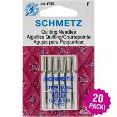 Multipack of 20 - Schmetz Quilt Machine Needles-Size 11/75 5/Pkg