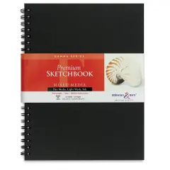 Stillman & Birn Gamma Series Spiralbound Sketchbook - 12" x 9", Portrait, 50 Sheets
