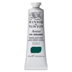 Winsor & Newton Artists' Oil Color - Mineral Green Deep, 37 ml tube