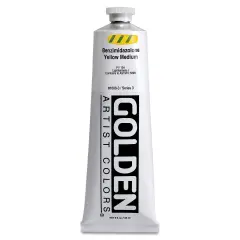 Golden Heavy Body Artist Acrylics - Benzimidazolone Yellow Medium, 5 oz