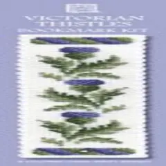 Victorian Thistle Bookmark - Cross Stitch Kit Multicolor