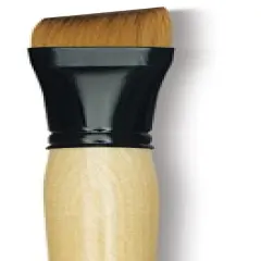 Dynasty Black Gold Brush - Angular, Short Handle, Size 1/2"