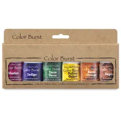 Color Burst Watercolor Powders - Set of 6, Earth Tones