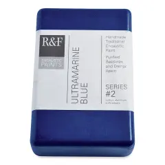 R&F Encaustic Paint Block - Ultramarine Blue, 333 ml block