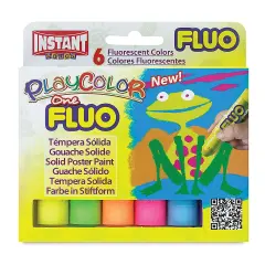 Playcolor - Fluorescent Colors, Set of 6, Standard Size