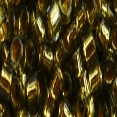 Toho Aiko Cylinder Seed Bead - TB-0758 - Gilt Lined Black Diamond