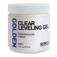 Golden Acrylic Medium - Clear Leveling Gel, 16 oz jar