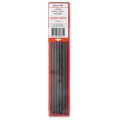 Caran d'Ache Technograph Leads - 3 mm, HB, Pkg of 6 Leads