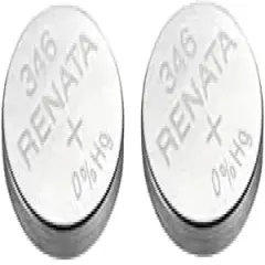 Renata Single Watch Battery Swiss Made Renata 346 or SR 712 SW 1.55V (2 Batteries, 346 or SR 712 SW)