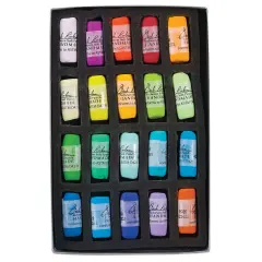 Richeson Soft Handrolled Pastels - Color Wheel, Vibrant, Set of 20