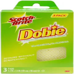 Scotch-Brite Dobie All-Purpose Cleaning Pad 3/Pkg-4.3"X2.6"