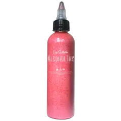 Premium Alcohol Ink | Metallic and Vibrant | High Saturated Unique Colors | For Tumblers, Coasters, Resin Dye, Alcohol Ink Paper, Yupo, Resin Petri Dish | 4 oz by volume | by Ezgi Sertcetin Metallic pink