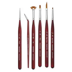 Princeton Velvetouch Synthetic Mini Brush - Assorted Minis, Set of 6