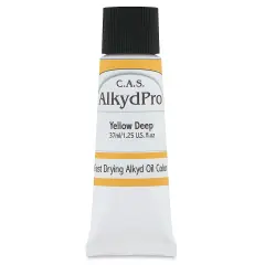 CAS AlkydPro Fast-Drying Alkyd Oil Color - Yellow Deep, 37 ml tube