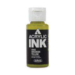 Holbein Acrylic Ink - Greenish Yellow, 30 ml