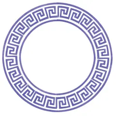 Small Greek Key Circle Wall Stencil | 3280B by Designer Stencils | Pattern Stencils | Reusable Stencils for Painting | Safe & Reusable Template for Wall Decor | Try This Stencil Instead of a Wallpaper | Easy to Use & Clean Art Stencil Pattern