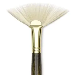 Princeton Series 6300 Dakota Synthetic Bristle Brush - Fan, Long Handle, Size 8