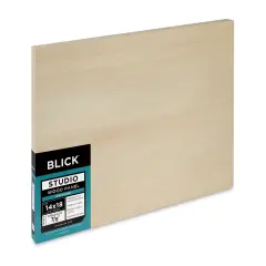 Blick Studio Artists' Wood Panel - Flat Cradle, 14" x 18", 7/8" Cradle