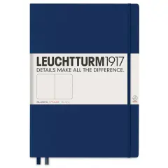 Leuchtturm1917 Blank Hardcover Notebook - Navy, Master, 8-3/4" x 12-1/2"