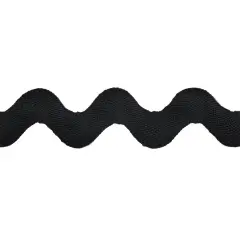 Belagio Large Ric Rac Trim, 1.25" Wide, 10-yard bolt, Black