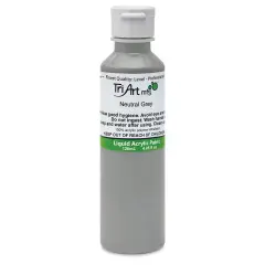 Tri-Art Liquid Artist Acrylics - Neutral Gray, 120 ml bottle