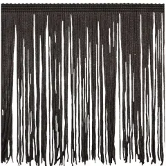Belagio Chainette Fringe, 6" Wide, Brown, 10-Yard Bolt