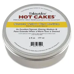Enkaustikos Hot Cakes Yellow Wax Medium- Yellow, 6 oz Tin